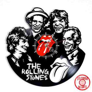 Reloj De Pared Retro Rolling Stones Vinilo Delivery Nuevo!