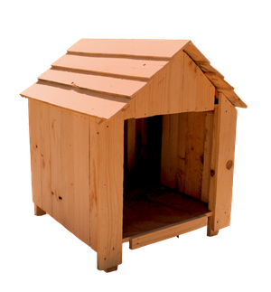 Casa de madera para perro
