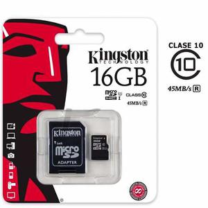 Memoria Flash Microsdhc Kingston 16gb Clase 10 Rss