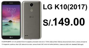 LG  K10 M250F A 149 SOLES EN PLAN CLARO MAX 79