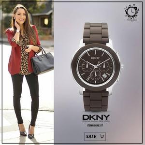 DKNY acrílico cronógrafo mujeres reloj NY