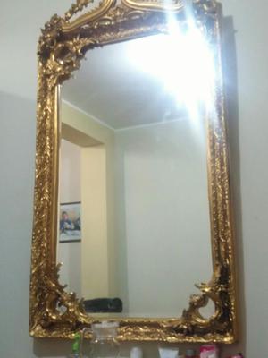 Espejo Dorado Como Nuevo