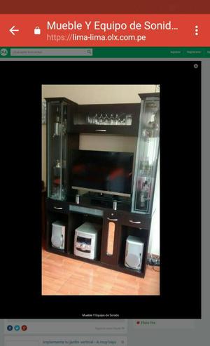 Mueble Y Equipo de Sonido