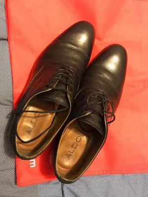 Zapato Aldo Talla 42 Cuero Color Negro
