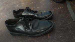 zapato de vestir negro casual remato talla shoes