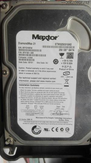 Disco Duro Maxtor Sata 250gb