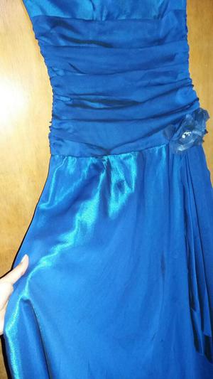Vestido de Noche Azulino Seminuevo