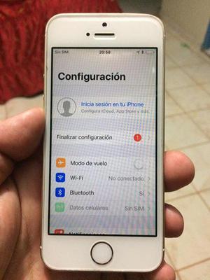 POR OCASIÓN VENDO iPhone SE de 16GB COLOR DORADO