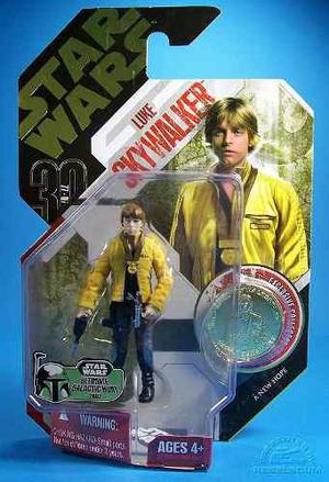 Star Wars Luke Skywalker 30th Aniversario Con Moneda.