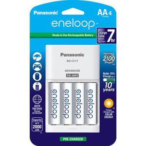 Baterías recargables x4 AA Con Cargador Eneloop Panasonic