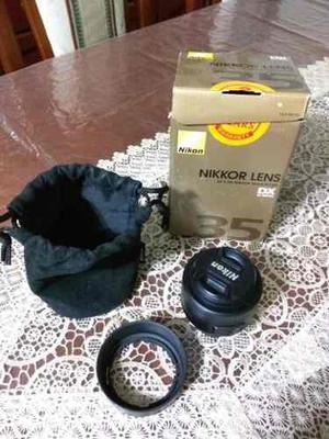 Lente Nikon 35mm F/1.8g, . Solo Efectivo