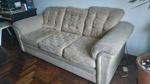 Mueble Sillon Sofa Bordado Sala 3 Cuerpos Usado Reforzado