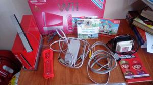 Wii Nintendo Rojo Edición 25 Aniversario Super Mario Bros