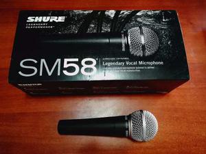 Microfono Shure Sm58 Remato 100% Nuevo Por Viaje