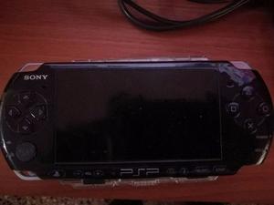 Sony Psp Color Negro Flahseado Con Juegos
