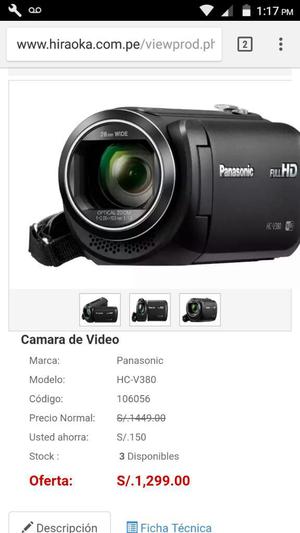 Camara Filmadora Panasonic Full Hd Wi Fi