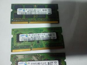 Memorias Ram Samsung 2gb y 1gb Ddr3 2rx8 Pcs