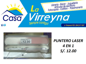 PUNTERO LASER 4 EN 1