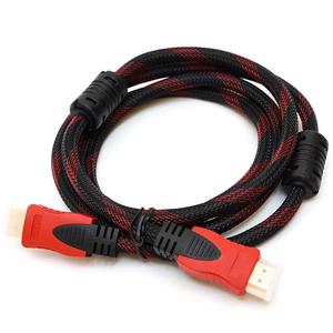 Cable Hdmi V. 1.3 De 2.5 Mt Negro Con Rojo