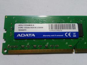 memoria ddr3 8GB bus  AD3UW8G9S