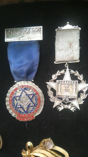 Medallas Masonicas de Plata