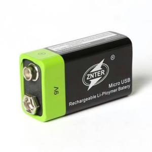 Bateria Znter 9v Microusb Recargable