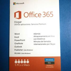 Licencia Office 365 Hogar 5pcs