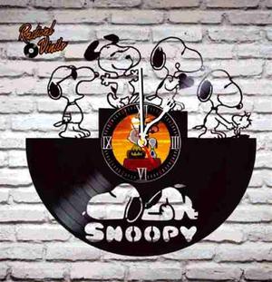 Reloj De Vinilo Retro Snoopy