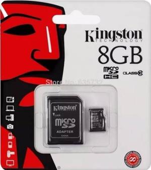 Tarjeta Micro Sd Clase 10 Kingston - 8, 16 Y 32 Gb