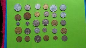 Lote 1 Y 2 De 30 Monedas Extranjeras Diferentes Paises