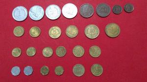 Lote De 13 Monedas De Chile Diferentes