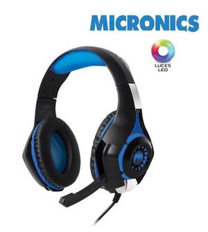Audífono Gamer Micronics Therodactil Hg800 Con Luces Led