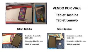 Vendo Tablet Toshiba y Tablet Lenovo