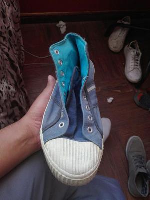 Zapatillas Azules de Tela