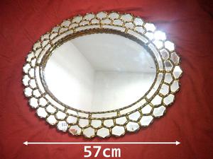 Espejo Colonial Ovalado Cuzcaja