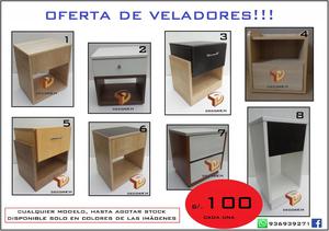 OFERTA MESAS DE NOCHE MELAMINE