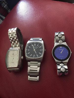Lote 3 Relojes Fossil Kenneth Cole