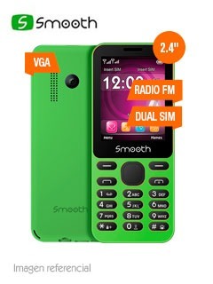 Teléfono Celular Smooth Snap Power, 2.4, Gsm, Dual Sim, Fm