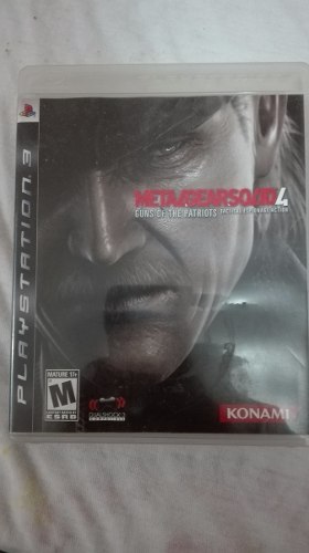 Juego Ps3 - Metal Gear Solid 4 - Como Nuevo 9/10