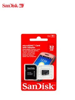 Memoria Flash Microsdhc Sandisk Class4, 32gb, Con Adaptador