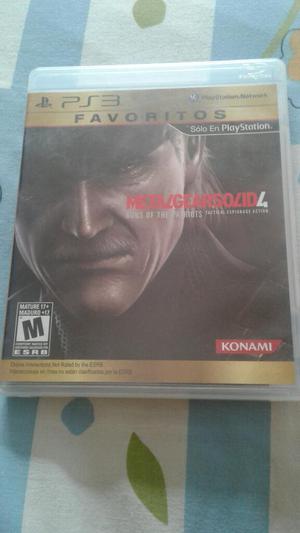 Remato Juego Metal Gear Play 3 Ps3