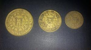 Monedas de Colección: Un Sol, 1/2 Sol y 10 Centavos.