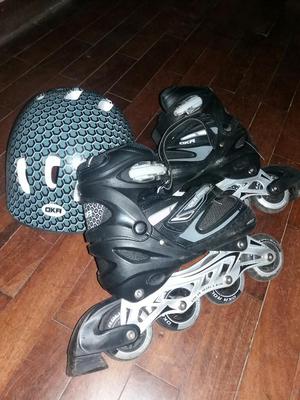 Patines con Equipo de Seguridad