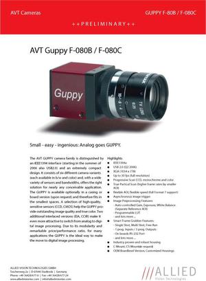 Camara Guppy F 080C Color 30 ims/s