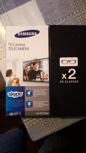 Cámara Smart Tv Samsung Y Lentes 3d
