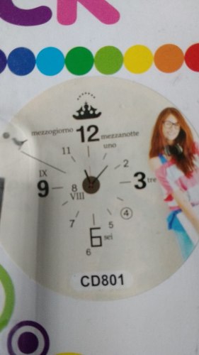 Figura Autoadhesiva Con Reloj Da La Hora - Lima
