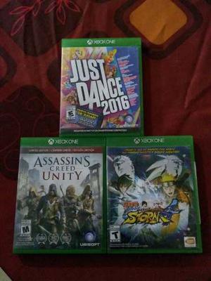 Juegos Xbox One Just Dance, Naruto, Assassins Creed