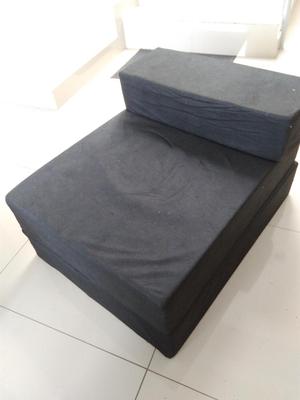 Sofa Cama Junior Usado Color Negro una plaza