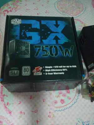 fuente de poder Cooler Master Gx 750w