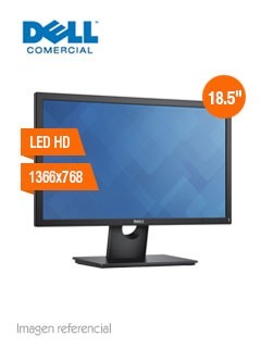 Monitor Dell Eh, 18.5 Led Hd, x768, Vga / Displaypo